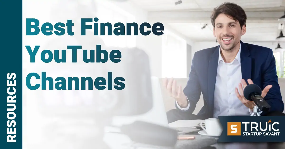 Man filming finance video for YouTube.